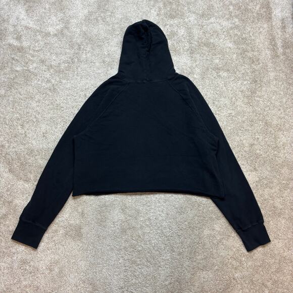 Hiro Clark Oversized Cropped Hoodie Sweatshirt Size XL Loungewear - Picture 3 of 7